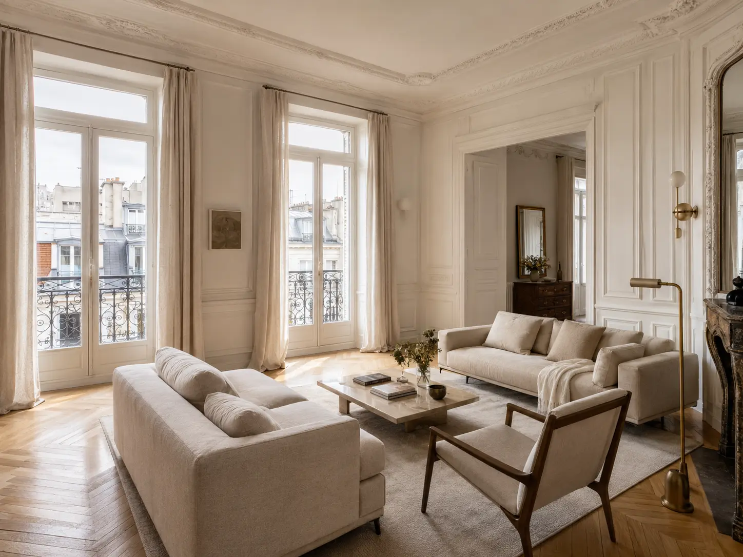 Appartement haussmannien à Paris 16e